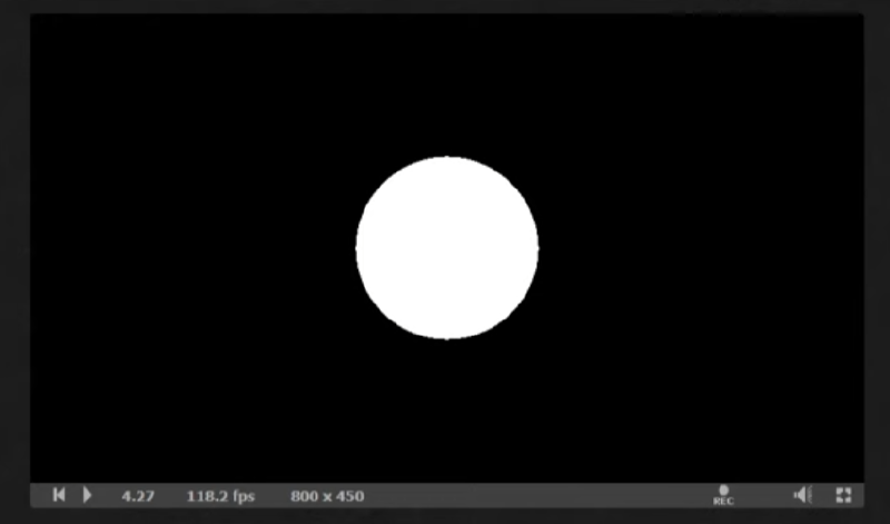 First render of a sphere with raymarching
