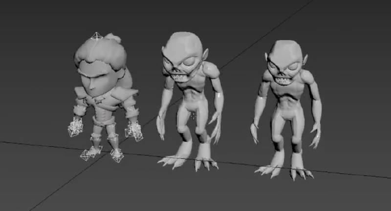 Cuadro comparativo de tamaño del Ghoul