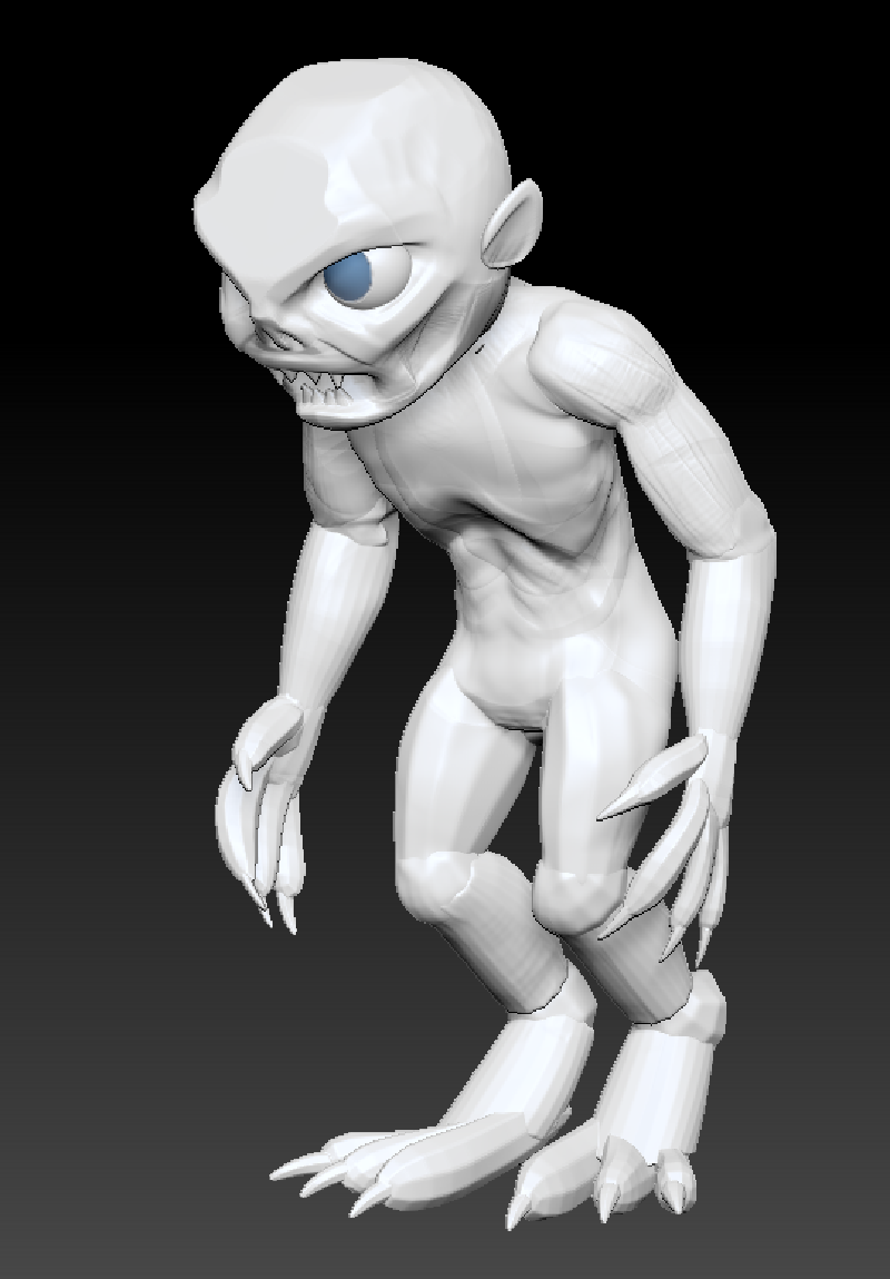 Escultura conceptual del Ghoul en ZBrush