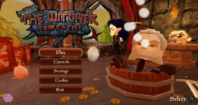 Main menu after polish showing particles and effects